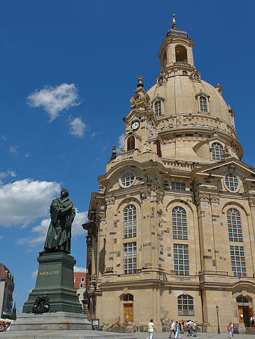 Foto Frauenkirche und Lutherdenkmal - Dresden