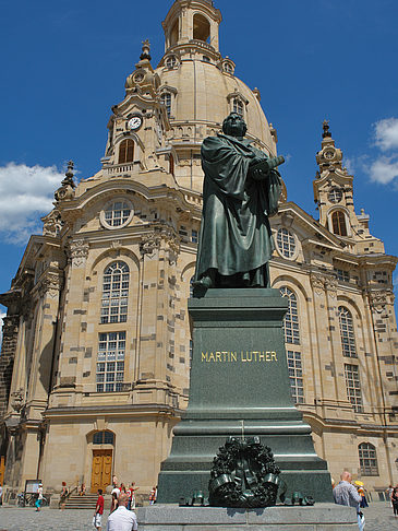Frauenkirche und Lutherdenkmal Fotos