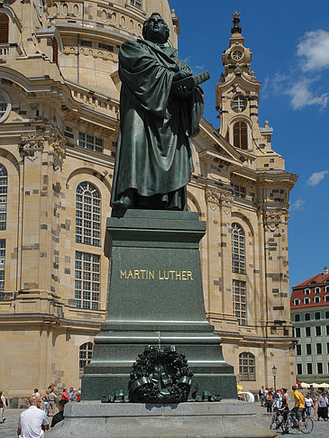 Foto Frauenkirche und Lutherdenkmal