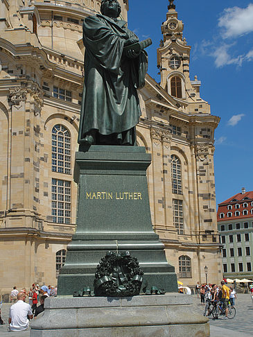 Foto Frauenkirche und Lutherdenkmal - Dresden