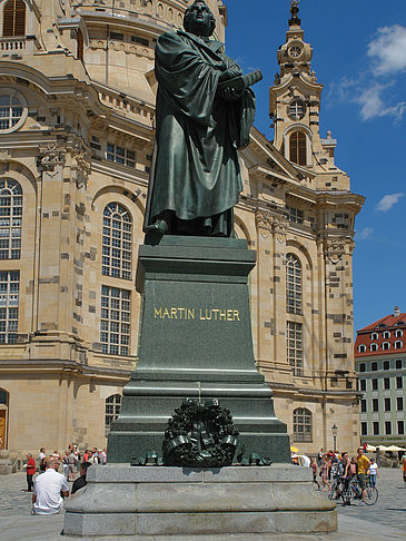 Foto Frauenkirche und Lutherdenkmal - Dresden