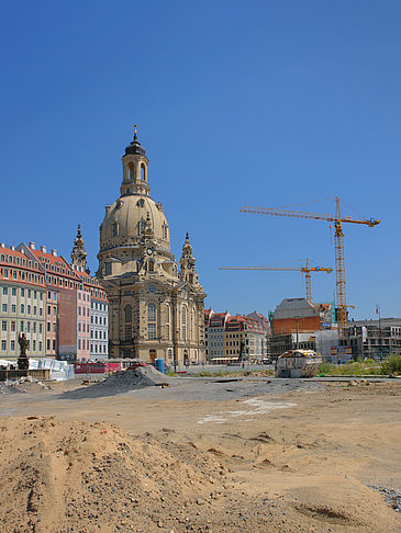 Frauenkirche mit Baustelle Foto 