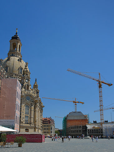 Foto Frauenkirche mit Baustelle