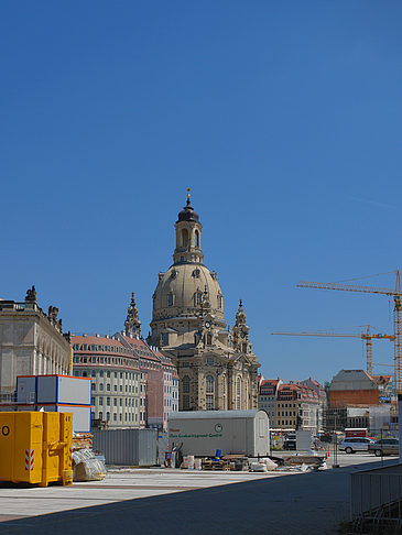 Fotos Frauenkirche mit Baustelle | Dresden