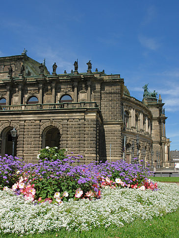 Fotos Semperoper mit Blumen