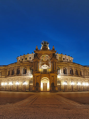 Fotos Semperoper bei Nacht