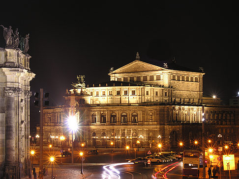 Foto Semperoper bei Nacht - Dresden
