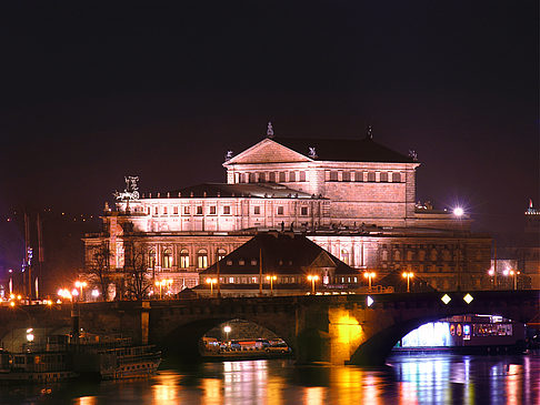 Fotos Semperoper bei Nacht