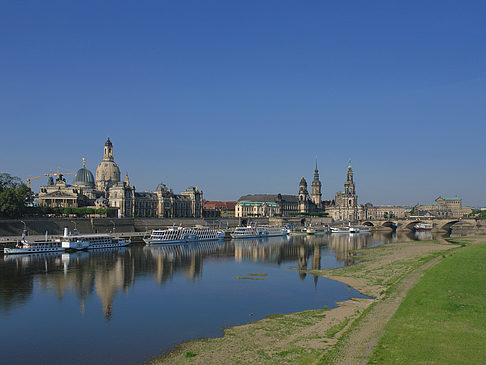 Foto Blick über die Elbe - Dresden