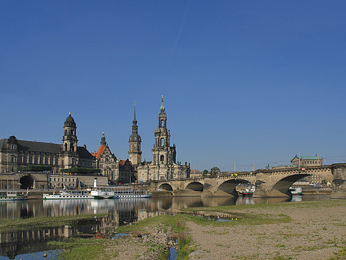 Blick auf die Brühlsche Terrasse Fotos