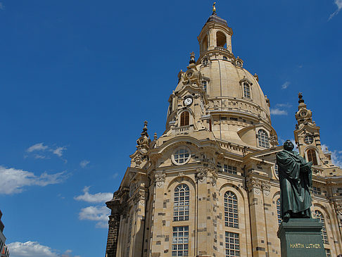 Foto Frauenkirche und Lutherdenkmal - Dresden
