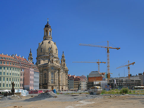 Foto Frauenkirche mit Baustelle