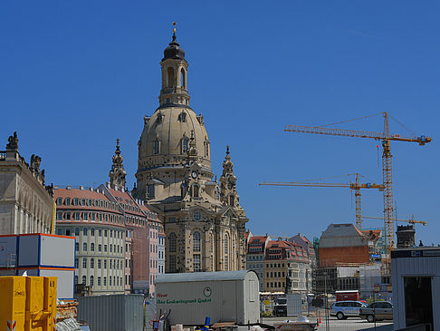 Foto Frauenkirche mit Baustelle