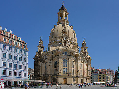 Frauenkirche mit Baustelle