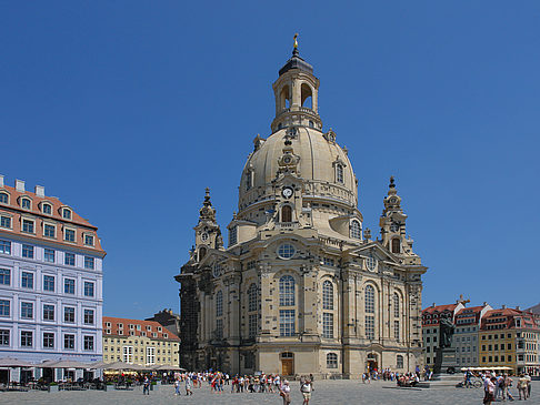 Frauenkirche mit Baustelle