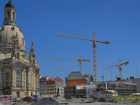 Frauenkirche mit Baustelle