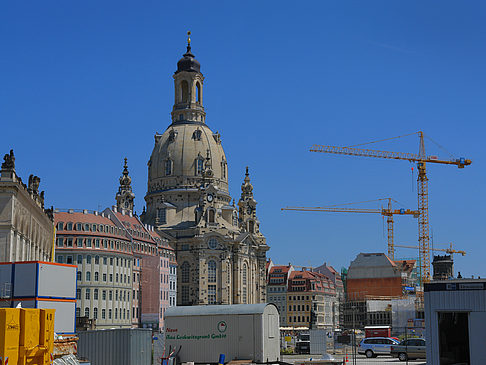 Foto Frauenkirche mit Baustelle