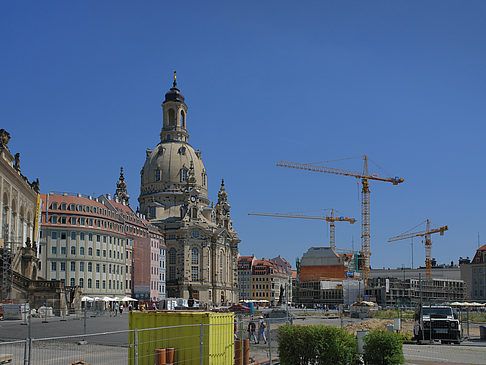 Fotos Frauenkirche mit Baustelle | Dresden
