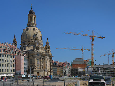 Foto Frauenkirche mit Baustelle