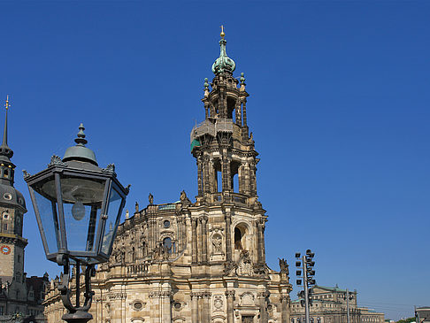 Foto Hofkirche mit Laterne - Dresden