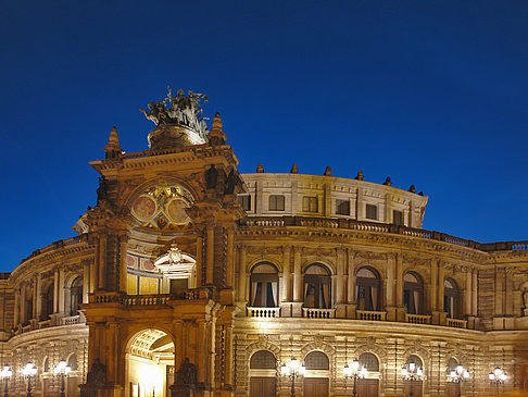 Foto Semperoper bei Nacht - Dresden