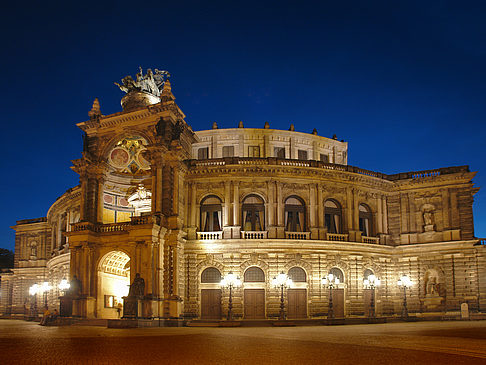 Fotos Semperoper bei Nacht