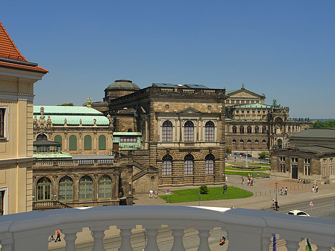 Blick vom Balkon