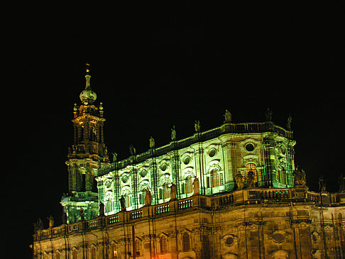 Hofkirche bei Nacht Foto 