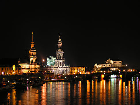 Foto Hofkirche bei Nacht - Dresden