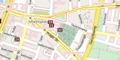 Alter Johannisfriedhof Stadtplan