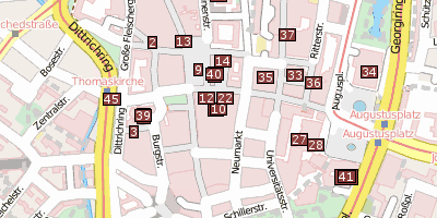 Stadtplan Mädlerpassage Leipzig